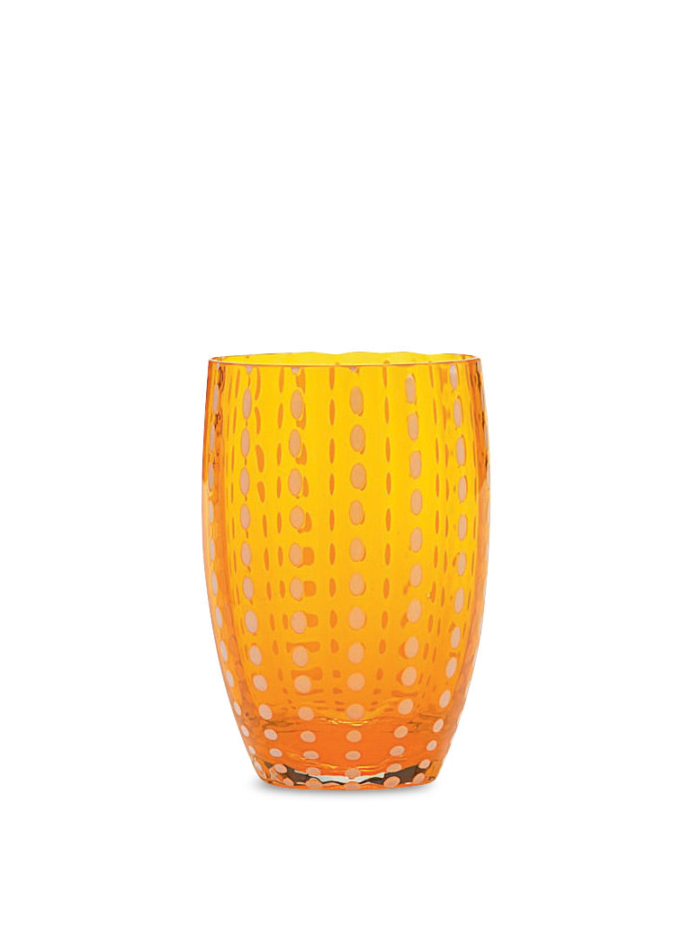 Zafferano America Perle Tumbler Glassware citylgs.store Orange  