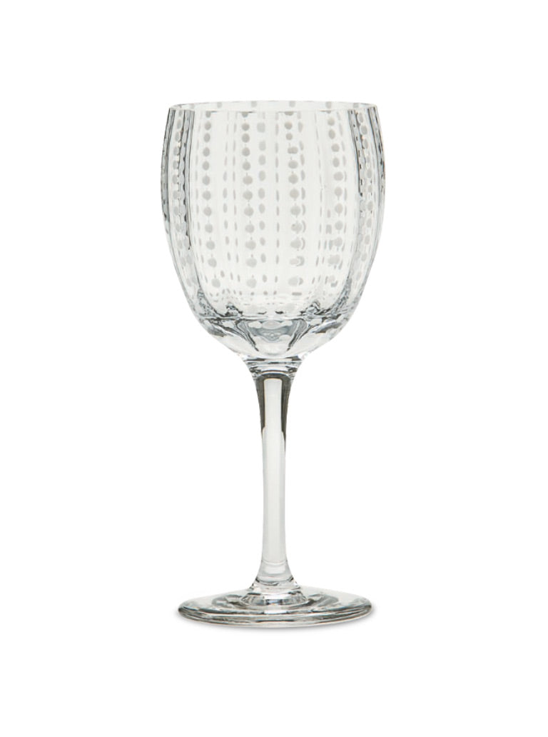 Zafferano America Perle Wine Goblet (Set of 2) Glassware Zafferano America   