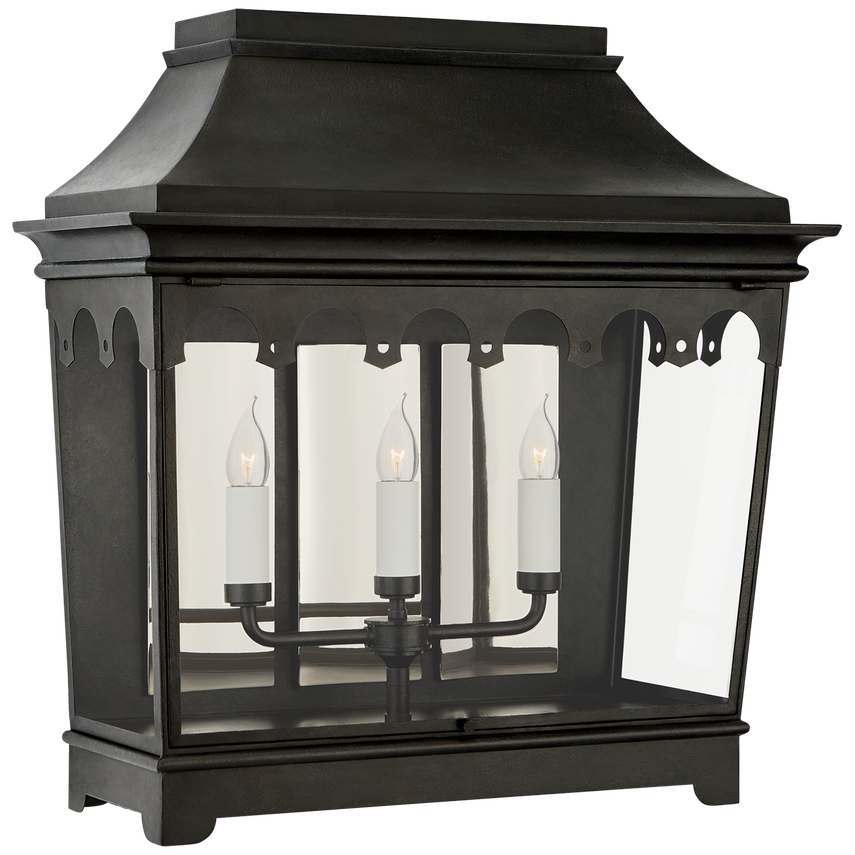 Visual Comfort & Co. Rosedale Grand Wide 3/4 Wall Lantern