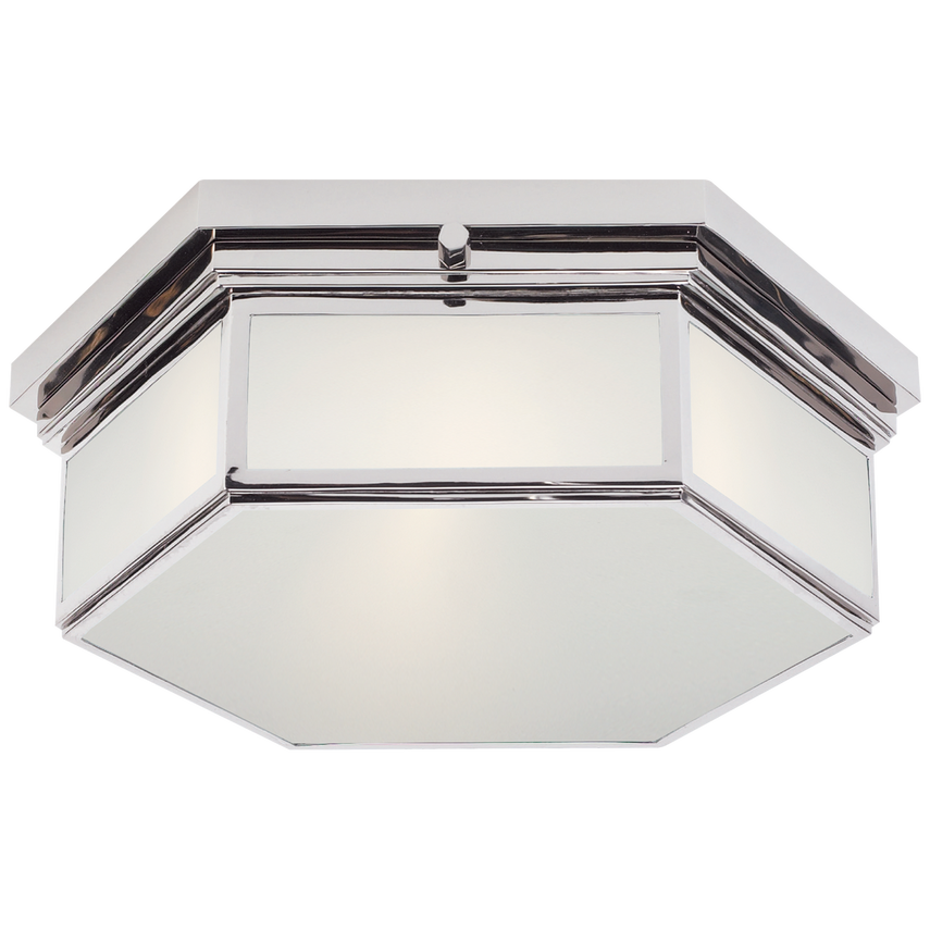 Visual Comfort & Co. Berling Small Flush Mount Ceiling Lights Visual Comfort & Co. Polished Nickel  