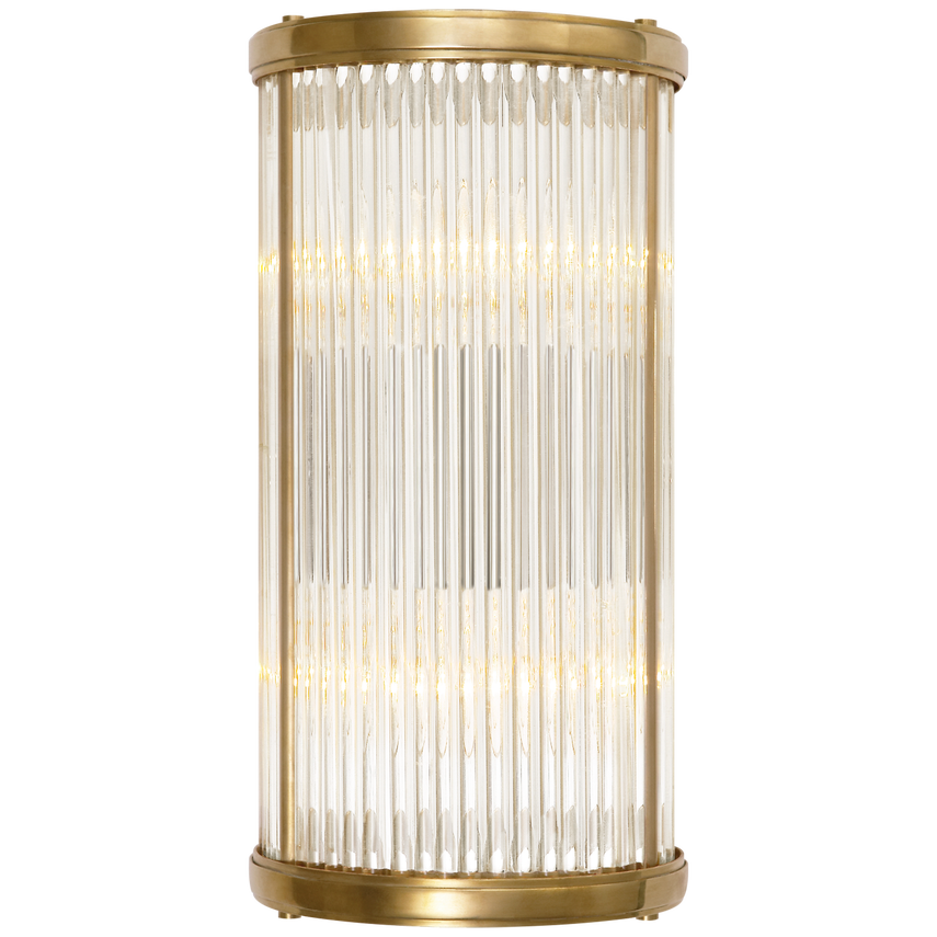 Visual Comfort & Co. Allen Small Linear Sconce Wall Lights Visual Comfort & Co. Natural Brass  