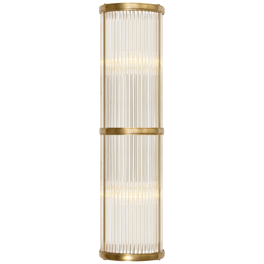 Visual Comfort & Co. Allen Medium Linear Sconce Wall Lights Visual Comfort & Co. Natural Brass  