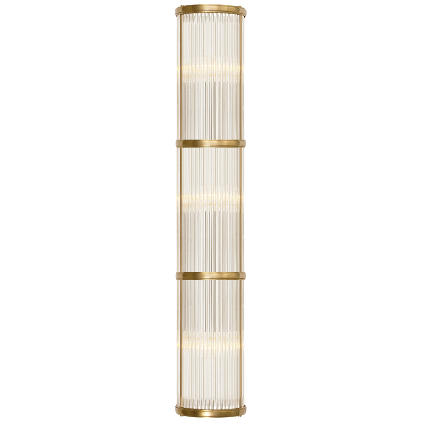 Visual Comfort & Co. Allen Large Linear Sconce Wall Sconces Visual Comfort & Co. Natural Brass  