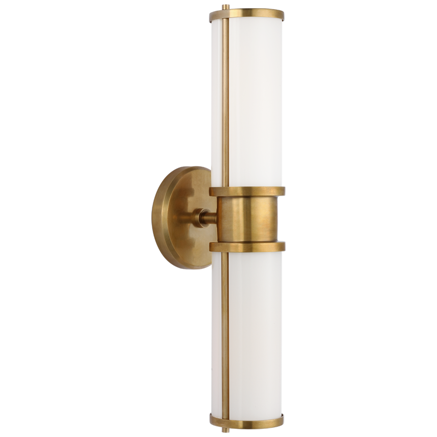 Visual Comfort & Co. Lichfield Double Sconce Wall Lights Visual Comfort & Co. Polished Nickel  