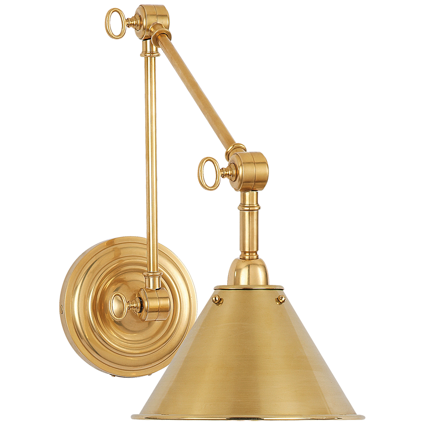 Visual Comfort & Co. Anette Library Light Wall Lights Visual Comfort & Co. Natural Brass  