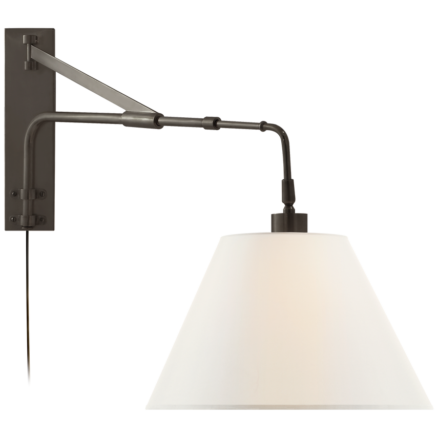 Visual Comfort & Co. Brompton Extension Swing Arm Wall Lights Visual Comfort & Co. Natural Brass  