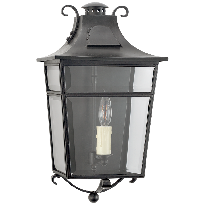 Visual Comfort & Co. Carrington Small Wall Lantern Outdoor Lighting Visual Comfort & Co. French Rust  