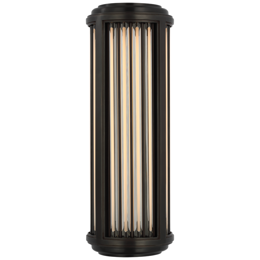 Visual Comfort & Co. Perren Small Wall Sconce Wall Lights Visual Comfort & Co. Bronze and Glass Rods  