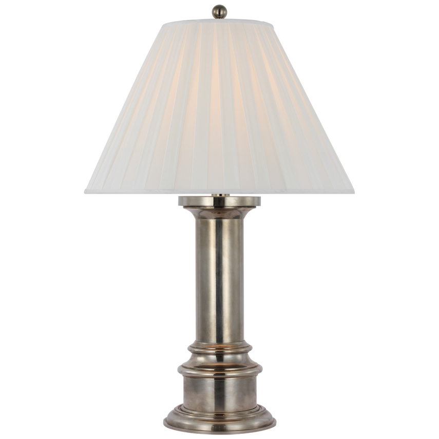 Visual Comfort & Co. Hammett Large Table Lamp Table Lamps Visual Comfort & Co. Butler's Silver  