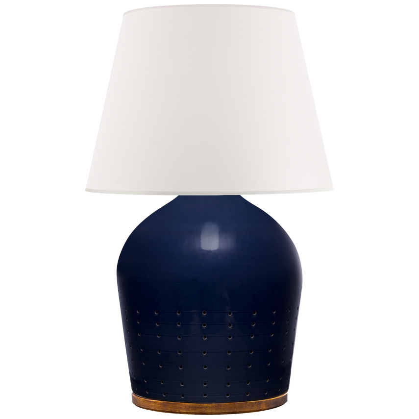 Visual Comfort & Co. Halifax Small Table Lamp Table Lamps Visual Comfort & Co. Black Ceramic  