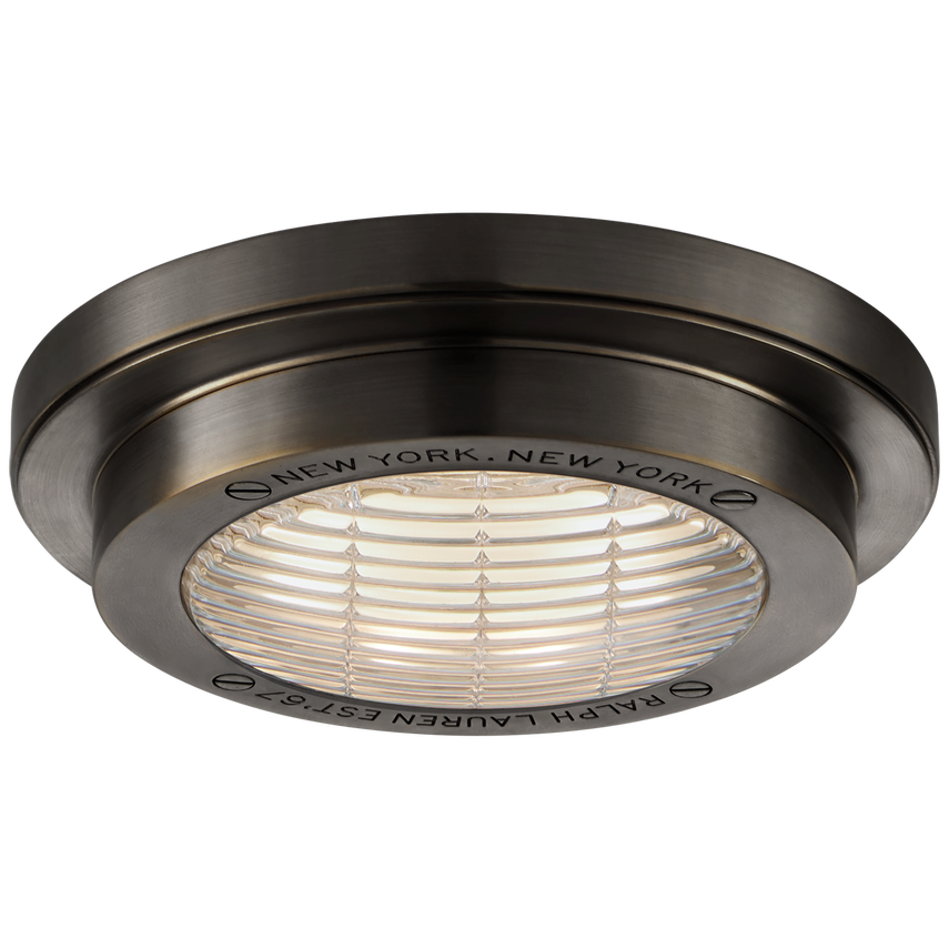 Visual Comfort & Co. Grant 6.25" Solitaire Flush Mount Ceiling Lights Visual Comfort & Co. Polished Nickel  