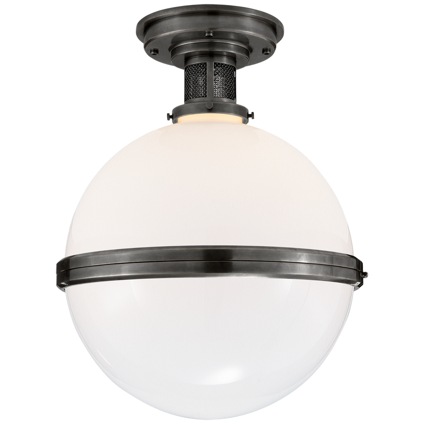 Visual Comfort & Co. McCarren Large Flush Mount Ceiling Lights Visual Comfort & Co. Natural Brass  