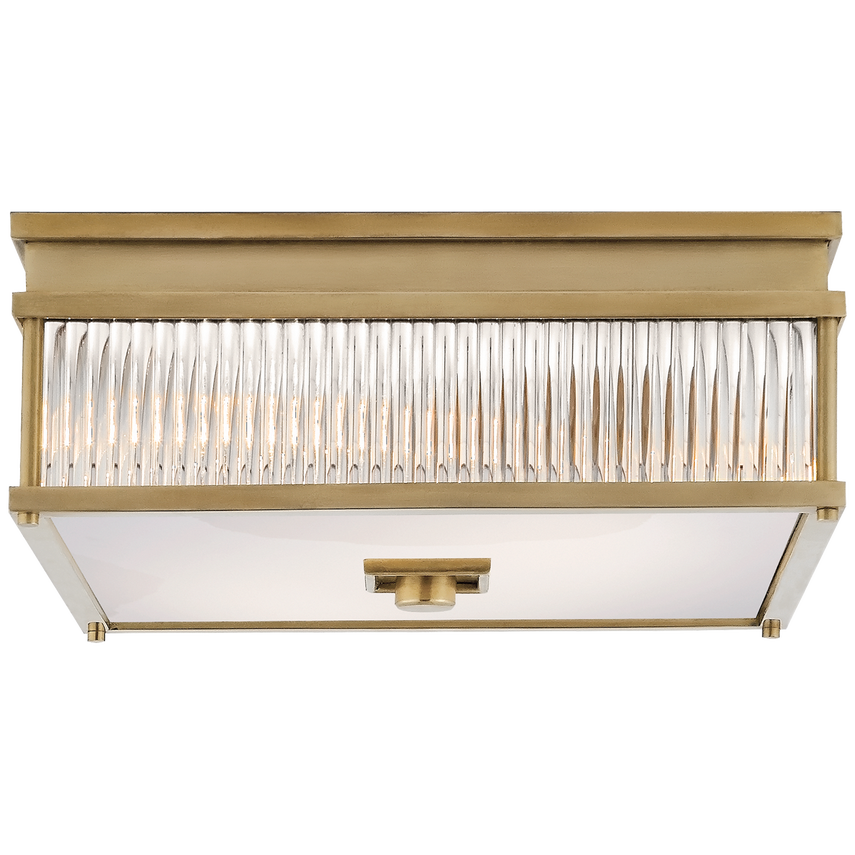 Visual Comfort & Co. Allen Square Flush Mount Ceiling Flush Mounts Visual Comfort & Co. Natural Brass  