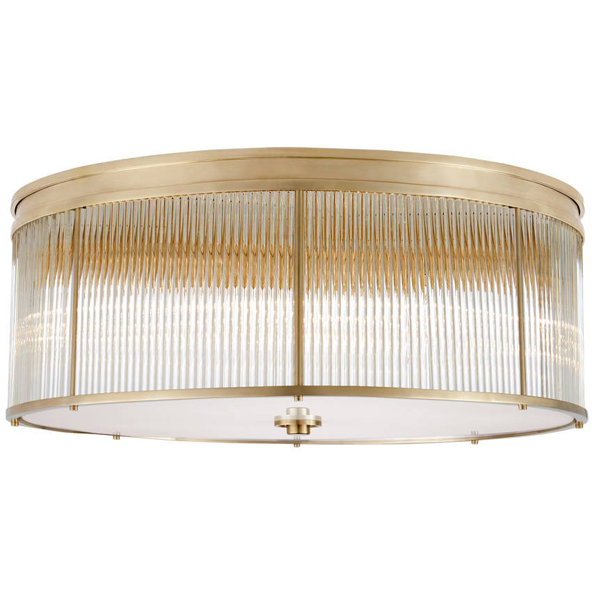 Visual Comfort & Co. Allen Grande Flush Mount Ceiling Lights Visual Comfort & Co. Natural Brass  