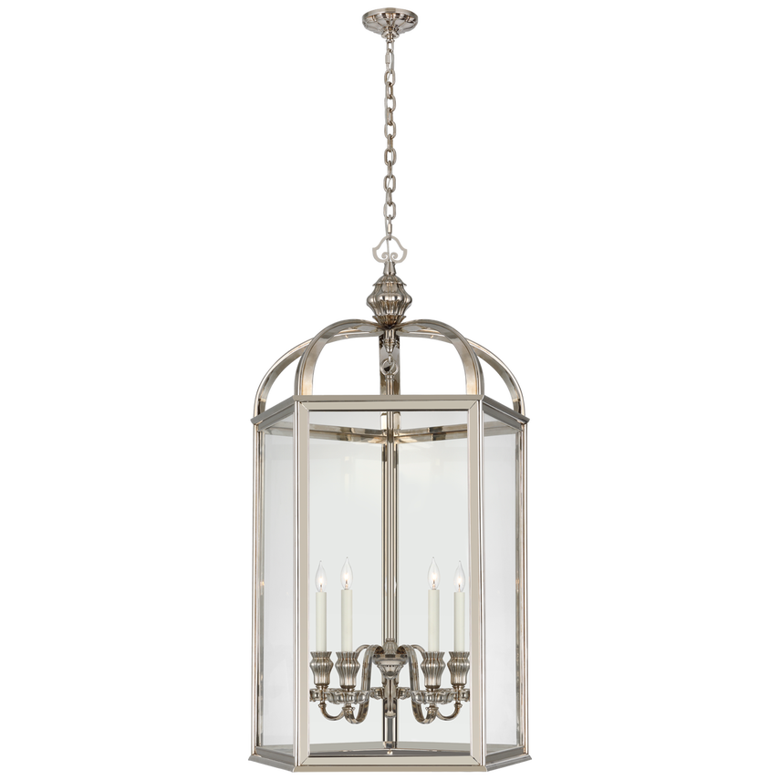 Visual Comfort & Co. Falaise Large Lantern Ceiling Lights Visual Comfort & Co. Butler's Silver  