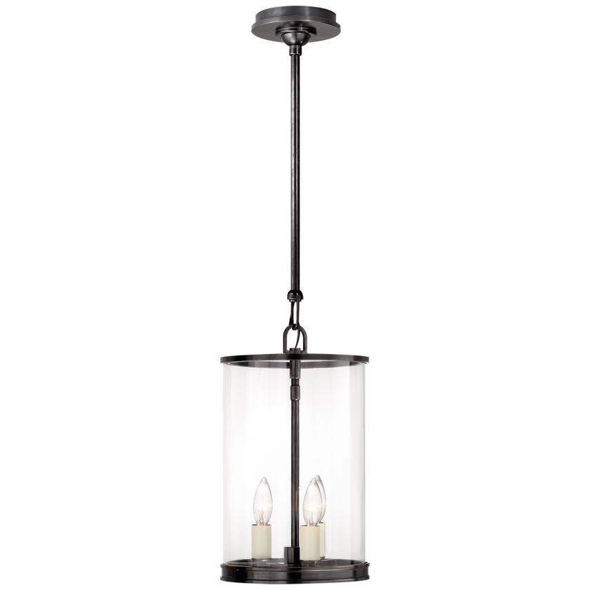 Visual Comfort & Co. Modern Small Lantern Pendants Visual Comfort & Co. Bronze  