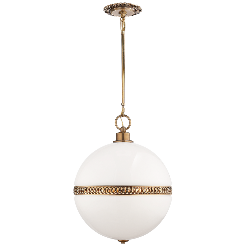 Visual Comfort & Co. Hendricks Large Globe Pendant Pendants Visual Comfort & Co. Natural Brass  