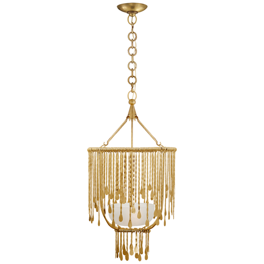 Visual Comfort & Co. Kayla Small Sculpted Chandelier Chandeliers Visual Comfort & Co. Natural Brass  