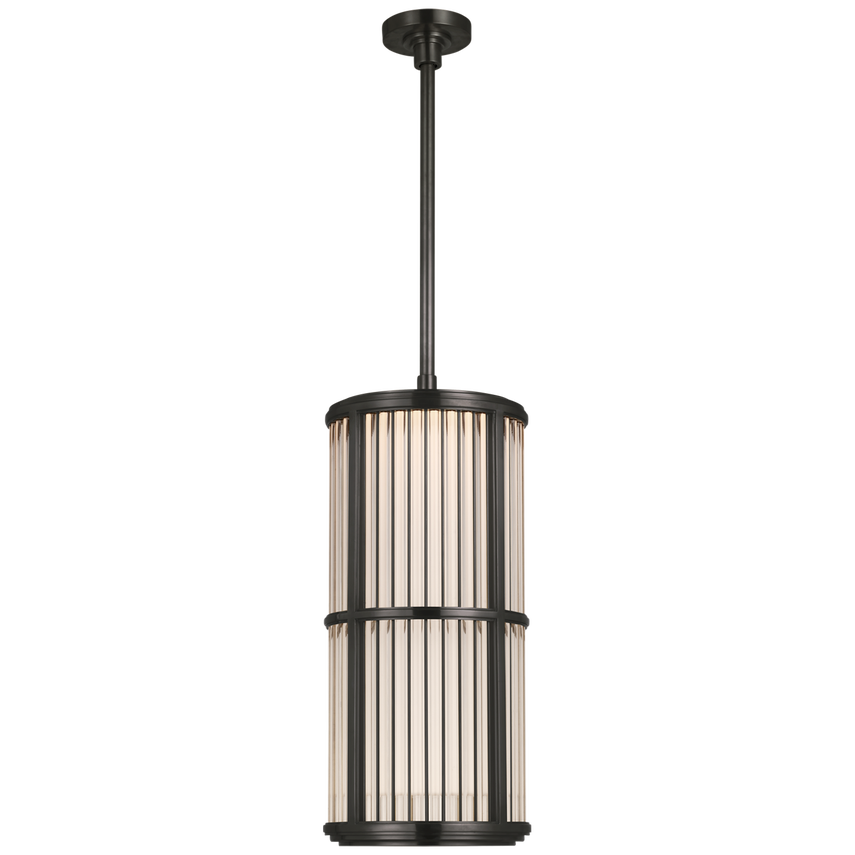 Visual Comfort & Co. Perren 10" Pendant Ceiling Lights Visual Comfort & Co. Bronze and Glass Rods  