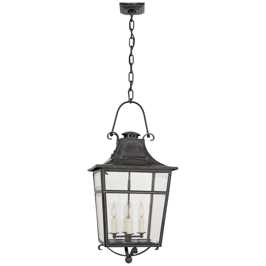 Visual Comfort & Co. Carrington Small Lantern Outdoor Lighting Visual Comfort & Co. Weathered Verdigris  