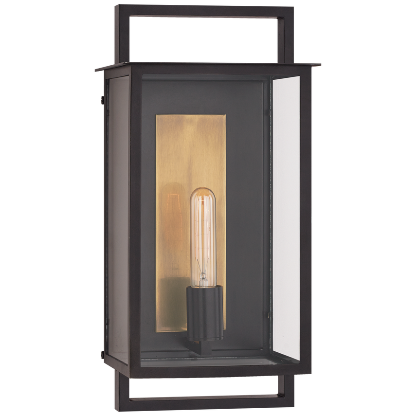 Visual Comfort & Co. Halle Medium Wall Lantern Outdoor Lighting Visual Comfort & Co. Aged Iron  