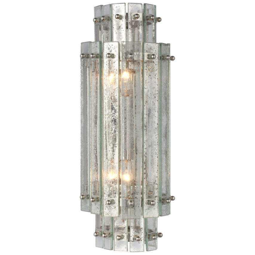 Visual Comfort & Co. Cadence Small Tiered Sconce Wall Lights Visual Comfort & Co. Hand-Rubbed Antique Brass  