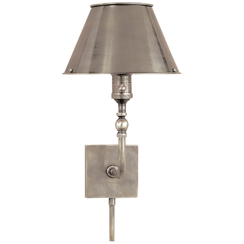 Visual Comfort & Co. Swivel Head Wall Lamp Wall Sconces Visual Comfort & Co. Antique Nickel  