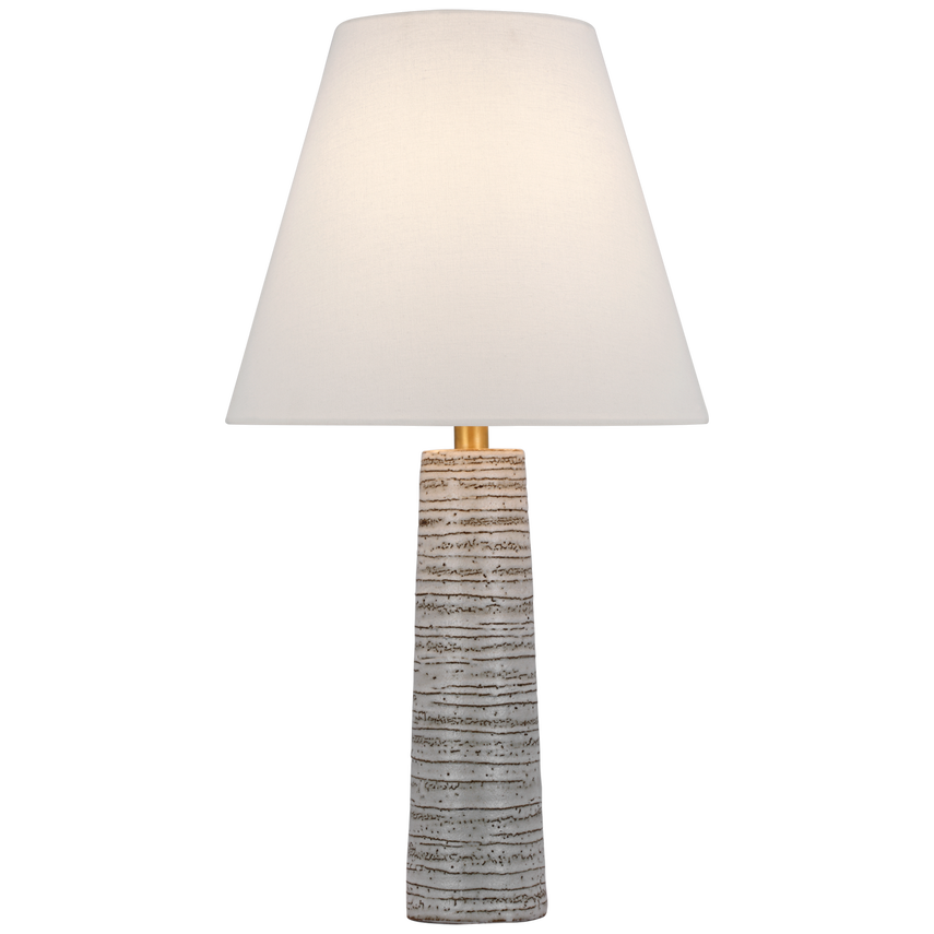 Visual Comfort & Co. Gates Medium Column Table Lamp Table Lamps Visual Comfort & Co. Malt White Dust  