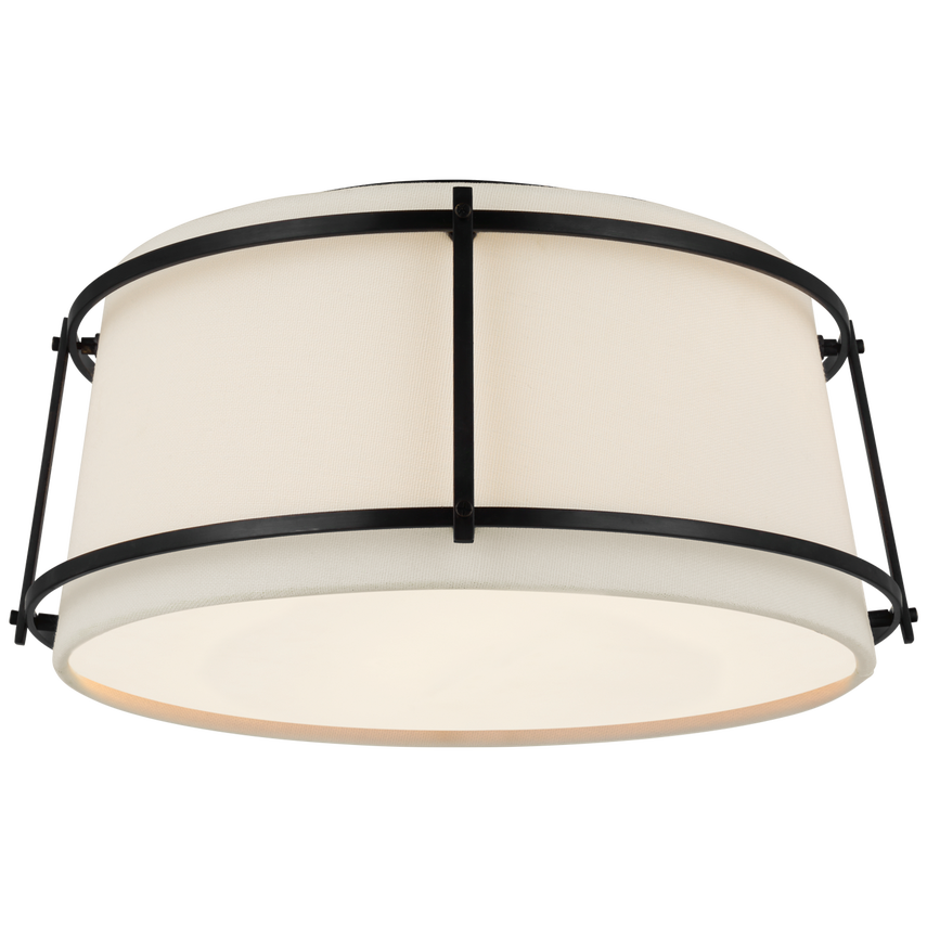 Visual Comfort & Co. Callaway Small Flush Mount Ceiling Flush Mounts Visual Comfort & Co. Bronze  