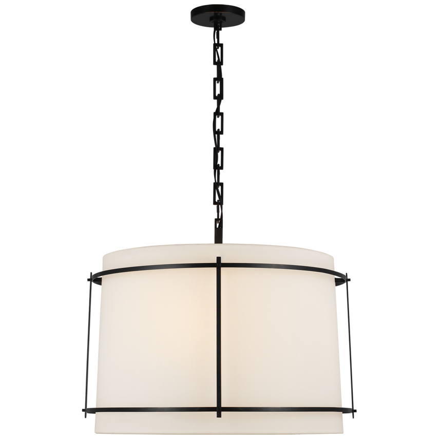 Visual Comfort & Co. Callaway Large Hanging Shade Chandeliers Visual Comfort & Co. Bronze  