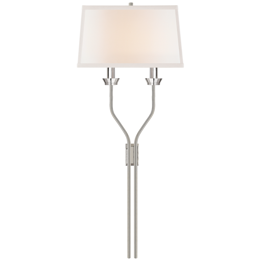 Visual Comfort & Co. Lana Tail Sconce Wall Sconces Visual Comfort & Co. Polished Nickel  