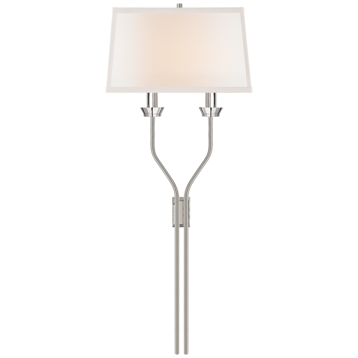 Visual Comfort & Co. Lana Tail Sconce Wall Sconces Visual Comfort & Co. Polished Nickel  