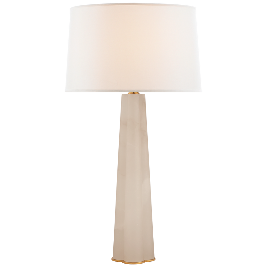 Visual Comfort & Co. Adeline Large Quatrefoil Table Lamp Table Lamps Visual Comfort & Co. Alabaster  