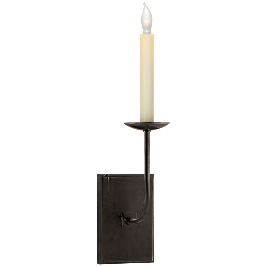 Visual Comfort & Co. TT Single Sconce Wall Sconces Visual Comfort & Co. Bronze  