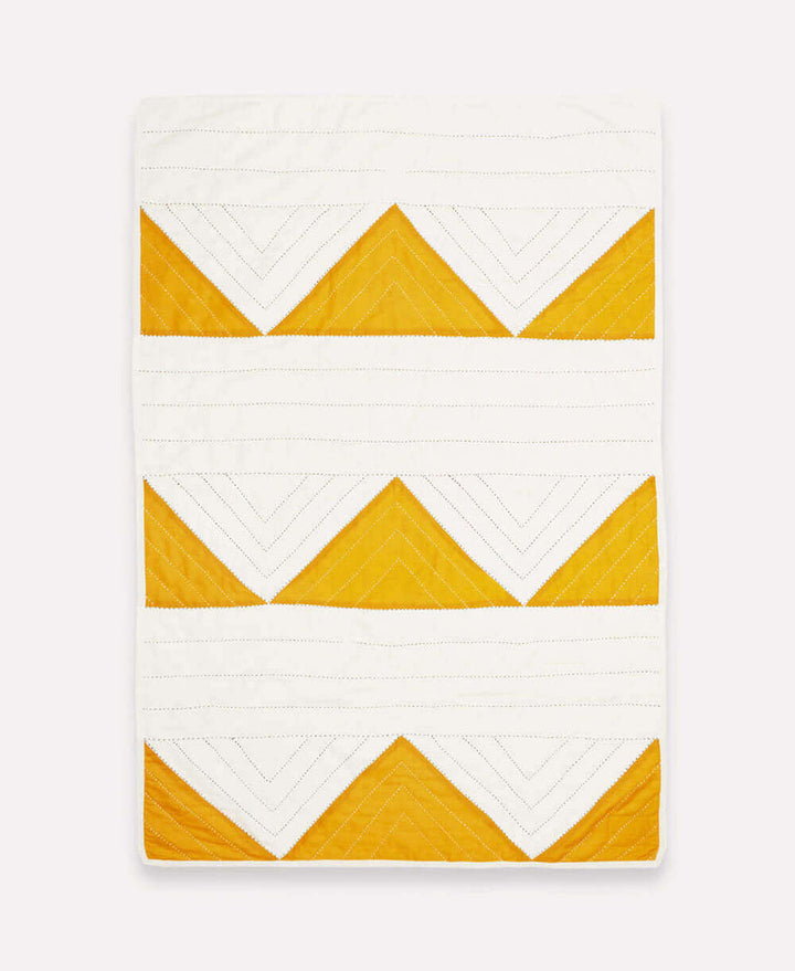 Anchal Triangle Baby Quilt | Mustard SBTM Bedding Anchal   