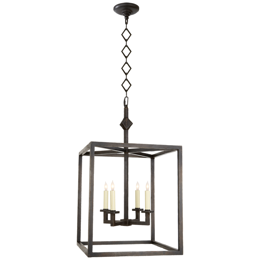 Visual Comfort & Co. Bastien Lantern Ceiling Lights Visual Comfort & Co. Aged Iron  