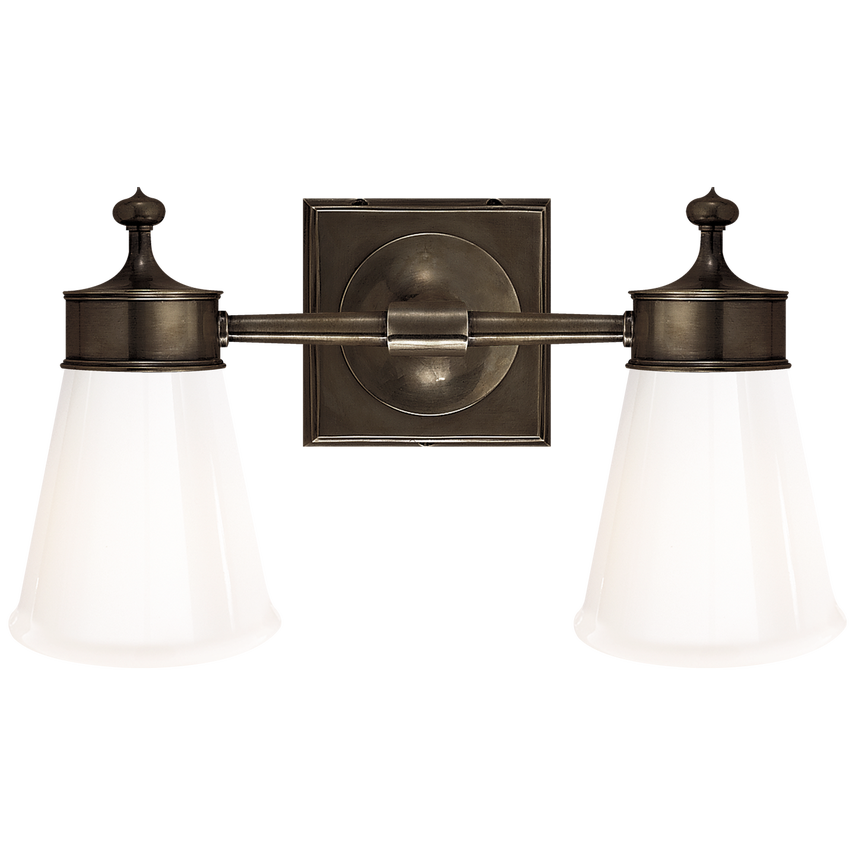 Visual Comfort & Co. Siena Double Sconce Wall Lights Visual Comfort & Co. Bronze  