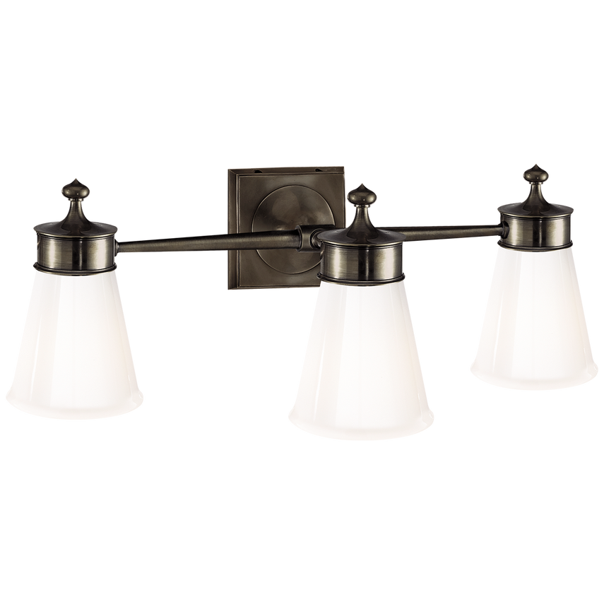 Visual Comfort & Co. Siena Triple Sconce Wall Lights Visual Comfort & Co. Bronze  