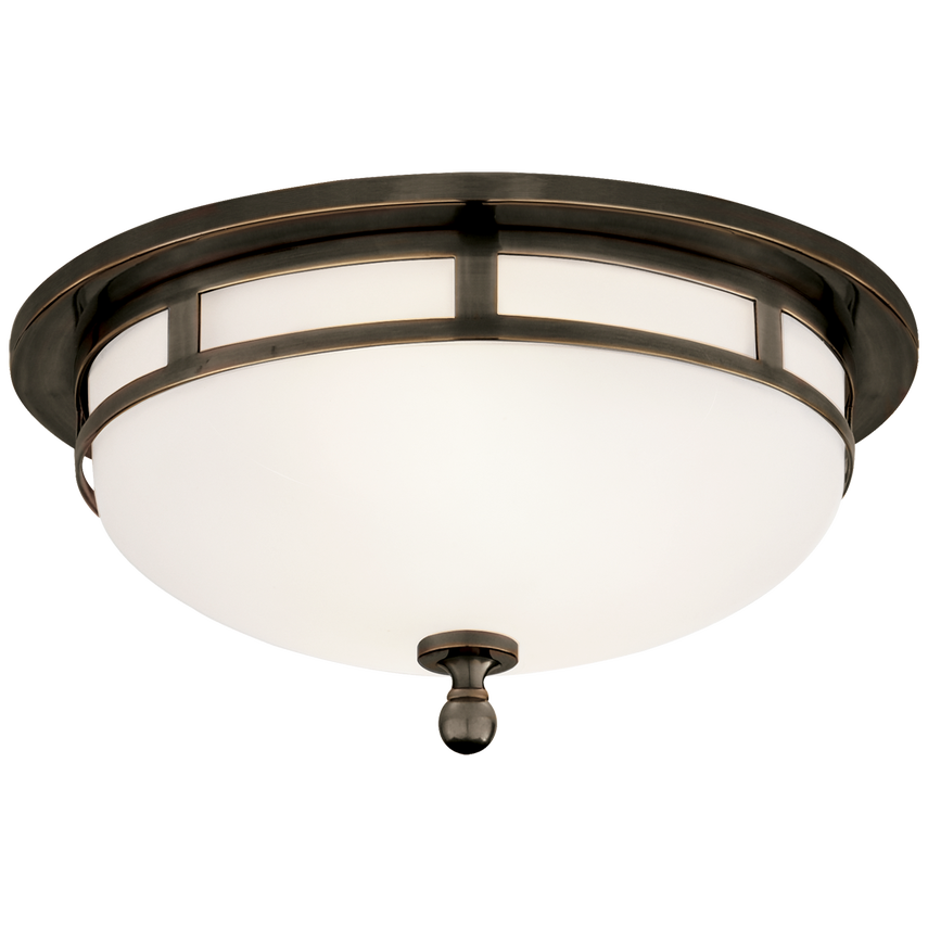 Visual Comfort & Co. Openwork Small Flush Mount Ceiling Lights Visual Comfort & Co. Bronze  