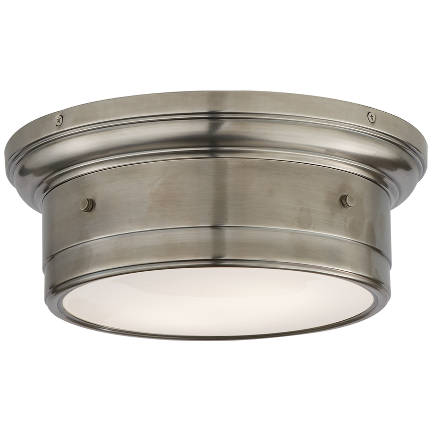 Visual Comfort & Co. Siena Small Flush Mount Ceiling Lights Visual Comfort & Co. Antique Nickel  