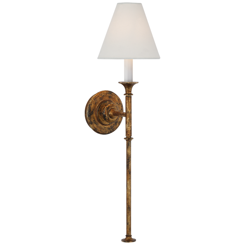 Visual Comfort & Co. Piaf Large Tail Sconce Wall Sconces Visual Comfort & Co. Aged Iron  