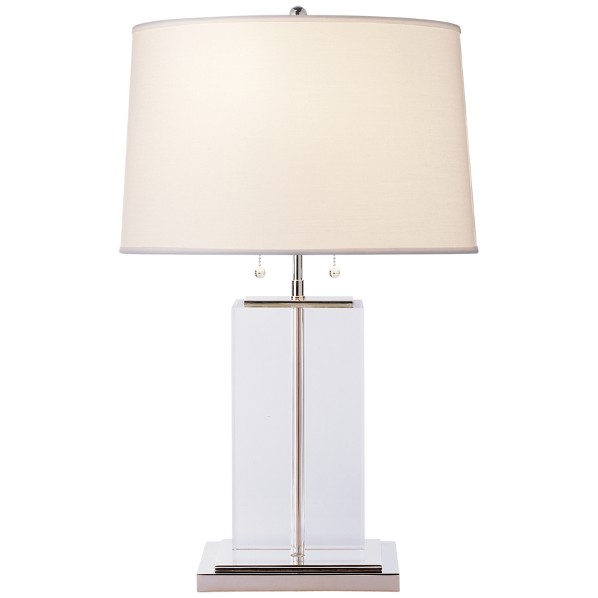 Visual Comfort & Co. Block Large Table Lamp Table Lamps Visual Comfort & Co. Crystal  