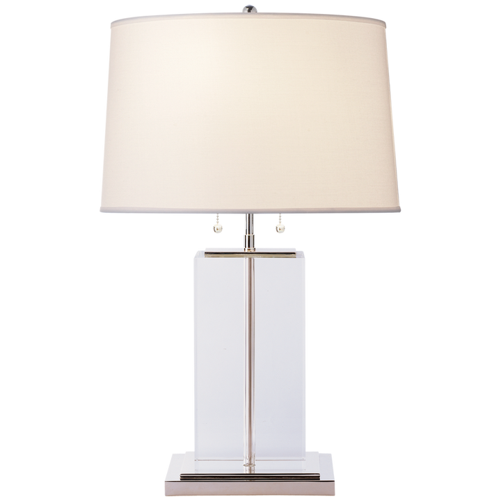 Visual Comfort & Co. Block Large Table Lamp Table Lamps Visual Comfort & Co. Crystal  