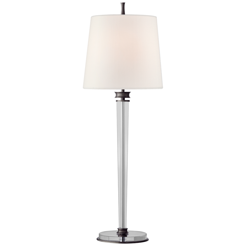 Visual Comfort & Co. Lyra Buffet Lamp Table Lamps Visual Comfort & Co. Bronze and Crystal  