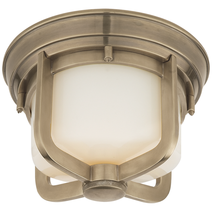 Visual Comfort & Co. Milton Short Flush Mount Ceiling Lights Visual Comfort & Co. Antique Nickel  