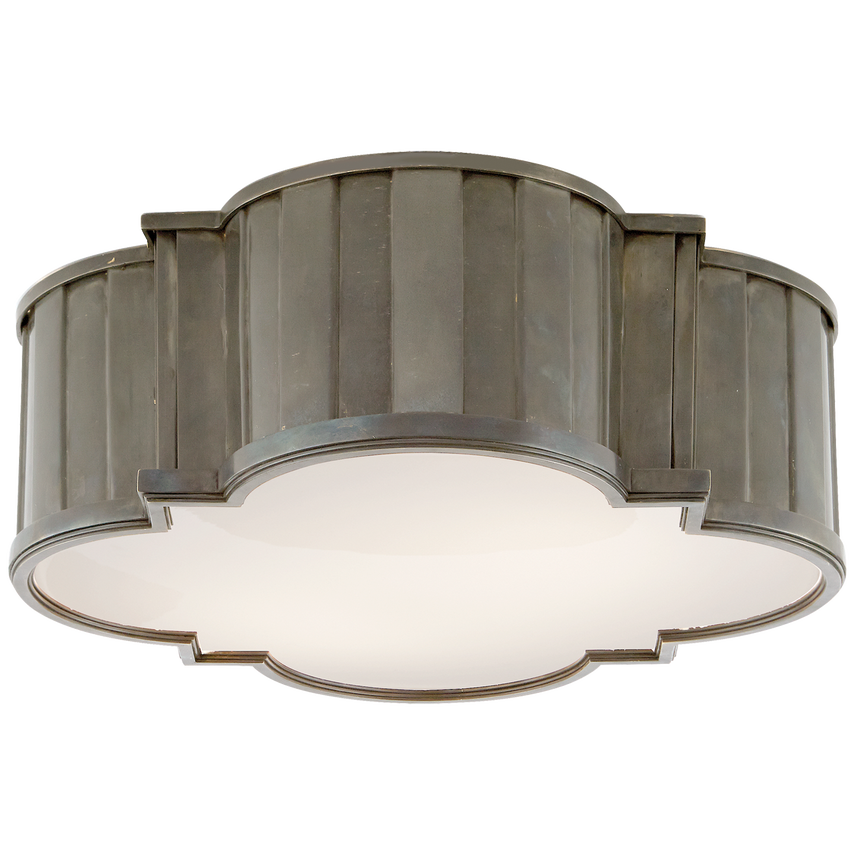 Visual Comfort & Co. Tilden Large Flush Mount Ceiling Flush Mounts Visual Comfort & Co. Antique Nickel  