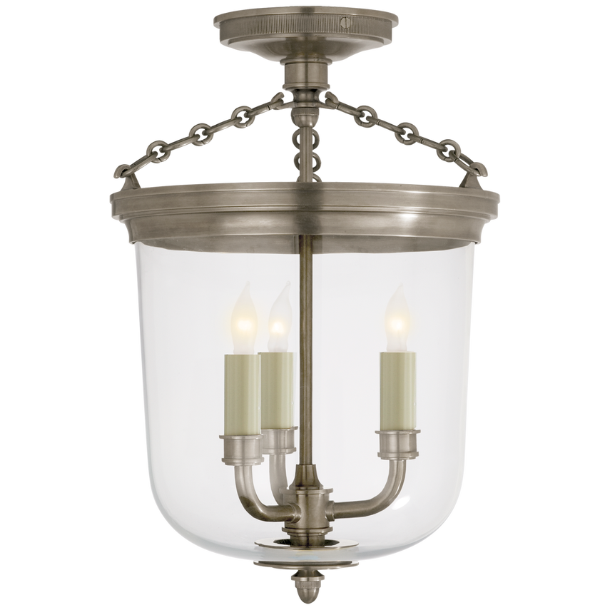 Visual Comfort & Co. Merchant Semi-Flush Ceiling Lights Visual Comfort & Co. Bronze  