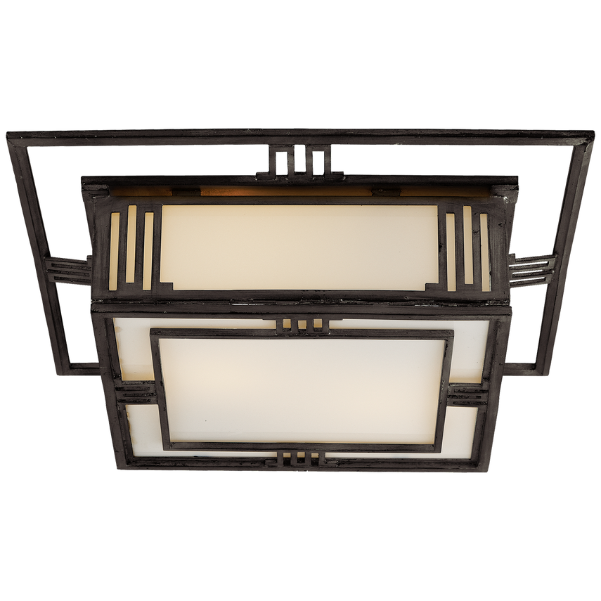 Visual Comfort & Co. Enrique Flush Mount Ceiling Lights Visual Comfort & Co. Burnished Silver Leaf  