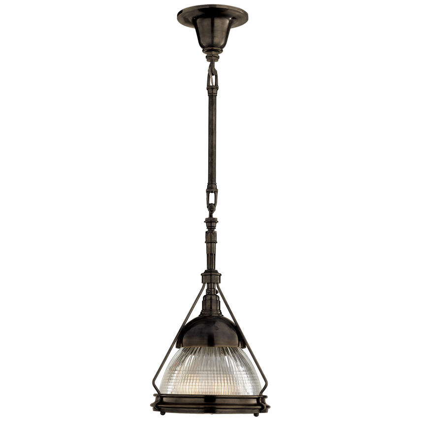 Visual Comfort & Co. Garey Small Industrial Pendant Ceiling Lights Visual Comfort & Co. Bronze  