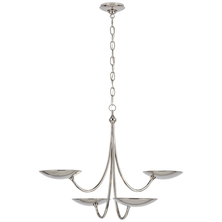 Visual Comfort & Co. Keira Medium Chandelier Chandeliers Visual Comfort & Co. Bronze and Hand-Rubbed Antique Brass  